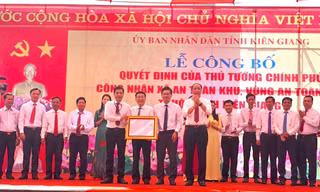 Công nhận 24 xã An toàn khu và vùng An toàn khu thuộc tỉnh Kiên Giang
