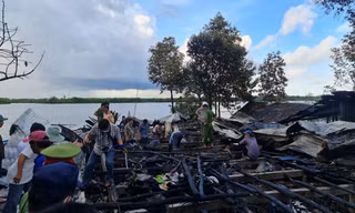 Người đàn ông bị tai biến tử vong trong căn nhà cháy