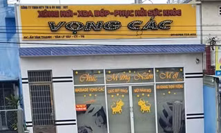 Cơ sở massage "Vọng Các" ở xã Tân Lý Tây, huyện Châu Thành.