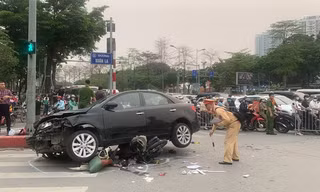 Bộ Tài chính yêu cầu doanh nghiệp bảo hiểm phi nhân thọ quản trị rủi ro. Trong ảnh, vụ tai nạn tại Hà Nội đã được doanh nghiệp bảo hiểm trách nhiệm dân sự đền bù một phần thiệt hại. 