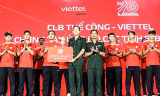 Thể Công Viettel hướng đến mục tiêu tốp 3 và tranh vô địch V-League 20234/25 (ảnh TV)
