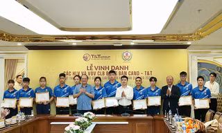 Bóng bàn CAND T&T đang là thế lực mạnh làng bóng bàn Việt Nam (ảnh A.H)