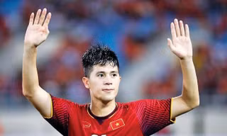 Chấn thương đầu gối khiến Đình Trọng lỡ trận đấu của Topeland Bình Định với Sài Gòn FC ở vòng 6 V-League 2022. 
