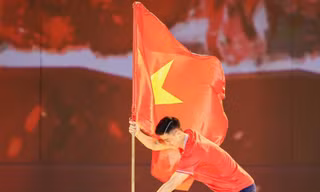 Duy Mạnh tái hiện hình ảnh tại Thường châu 2018 (ảnh V.A)