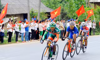 Các tay đua sẽ qua lộ trình đường đua 525km từ Hà Nội đến Điện Biên Phủ (ảnh Hữu Trưởng)