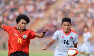 U22 Campuchia đối diện nguy cơ bị loại sớm khỏi SEA Games 32 (ảnh Hữu Phạm)