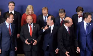 Các nhà lãnh đạo EU tại một cuộc họp thượng đỉnh ở Brussels