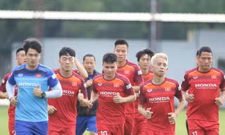 Quang Hải có buổi tập trọn vẹn cùng đội tuyển Việt Nam. 