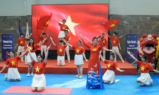 Sự kiện lan toả tinh thần Olympic Paris 2024 tại Việt Nam (ảnh Chu Huyền)