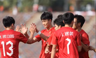U22 Việt Nam chia tay SEA Games với chiến thắng 3-0 trước Myanmar, qua đó đoạt HCĐ. (ảnh Hữu Phạm)