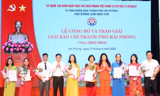 Báo Tiền Phong đạt giải B Giải Báo chí thành phố Hải Phòng