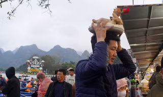 Hàng vạn người đổ về chùa Hương bất chấp mưa rét