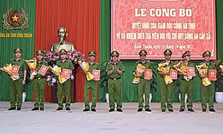 Công an Bình Thuận bổ nhiệm 30 điều tra viên