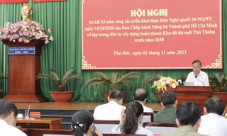 TP Thủ Đức: Áp dụng Nghị quyết 98 để hoàn thành Khu đô thị mới Thủ Thiêm