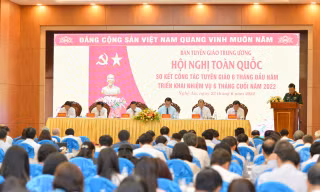 Hội nghị toàn quốc sơ kết công tác tuyên giáo 6 tháng đầu năm, triển khai nhiệm vụ 6 tháng cuối năm
