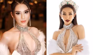 'Cuộc chiến gợi cảm' giữa hoa hậu Thùy Tiên và ca sĩ chuyển giới khi đụng cùng mẫu đầm hở bạo