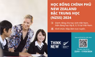 Giáo dục New Zealand tiếp tục hỗ trợ học sinh Việt Nam qua chương trình Học bổng Chính phủ