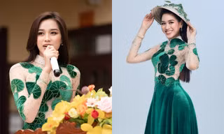 Hoa hậu Đỗ Thị Hà cực khéo léo khi chọn bộ trang phục ý nghĩa này để về thăm quê nhà