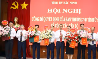 Điều động, bổ nhiệm nhiều vị trí cán bộ chủ chốt ở 6 tỉnh