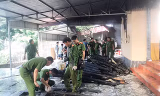 Hiện trường vụ cháy.