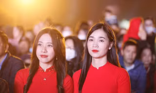 hiều bạn trẻ tham dự Lễ hội chiến thắng Xương Giang. Ảnh: Nguyễn Thắng.