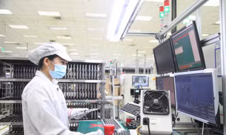 Công nghiệp tiếp tục trở thành động lực tăng trưởng kinh tế của tỉnh Bắc Giang. Ảnh: Nguyễn Thắng.