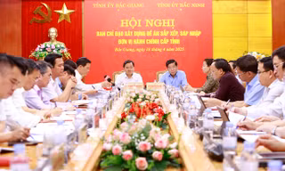 Tỉnh ủy Bắc Giang và Bắc Ninh họp bàn về sáp nhập tỉnh.