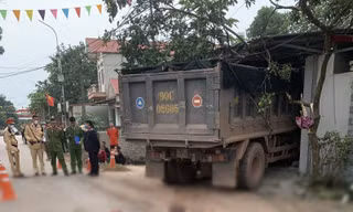 Hiện trường vụ tai nạn.