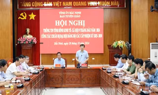 Bắc Ninh thông tin về Đại hội Đảng bộ các cấp.