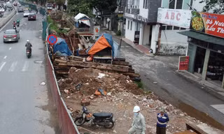 'Thúc' tiến độ đường Âu Cơ thi công 'bết bát'