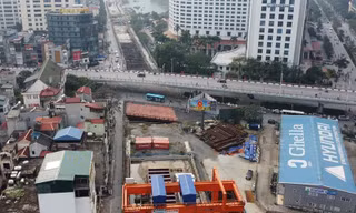 Cận cảnh một số công trình giao thông ở Hà Nội vẫn nghỉ Tết 