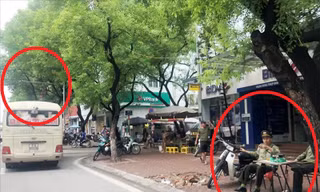 Camera xử phạt có như không, lực lượng chức năng ngồi nhìn xe khách vi phạm