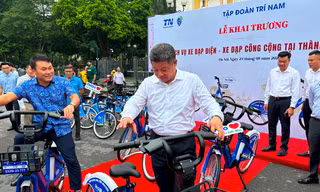 Khai trương dịch vụ xe đạp công cộng tại Hà Nội