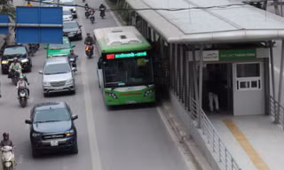Đường dành riêng cho xe buýt BRT tại Hà Nội