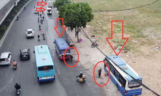 Xe hợp đồng tràn ra đường ‘giành khách’ với ô tô tuyến liên tỉnh
