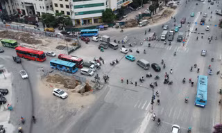 Hà Nội: Cấm xe ô tô tải vào đường Kim Đồng để thi công hầm chui
