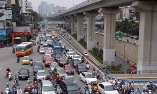 Nút giao Nguyễn Trãi - Vành đai 3 - cửa ngõ đi vào nội đô Hà Nội.