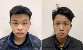 Hai đối tượng bị bắt giữ. Ảnh Công an cung cấp