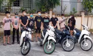 Nhóm thanh thiếu niên bị xử lý.