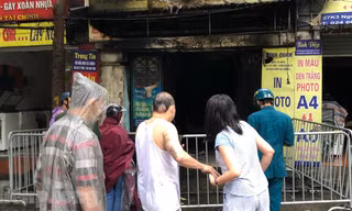 Hiện trường vụ cháy. Ảnh: S.T