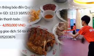 Bất thường trong các khoản thu tiền ăn của tuyển thủ trẻ bóng bàn quốc gia