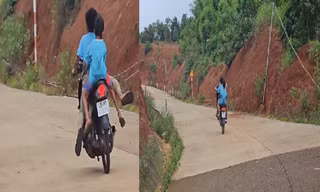 Vụ thiếu niên chở trẻ nhỏ nẹt ga, bốc đầu xe: Phạt người giao xe, tạm giữ phương tiện
