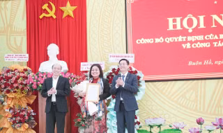 Phó Chủ tịch tỉnh Đắk Lắk làm Bí thư Thị ủy Buôn Hồ