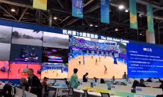 Bên trong trung tâm báo chí hiện đại Asiad 19 tại Trung Quốc