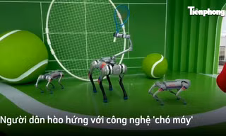 Người dân Hàng Châu đi xem Asiad, hào hứng với công nghệ 'chó máy'