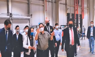 Thủ tướng khảo sát dự án làm đường và dự lễ khánh thành nhà máy 250 triệu USD ở Bình Phước