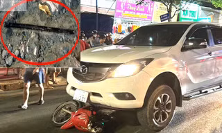 Kéo lê xe máy sau tai nạn, tài xế ô tô ở Bình Dương dùng hung khí tấn công người truy đuổi