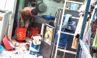 Nổ hầm cầu, một cô gái bị thương