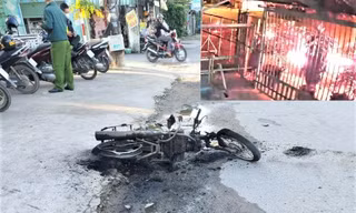 Điều tra vụ nhóm thanh niên hỗn chiến rồi đốt xe máy gây náo loạn 