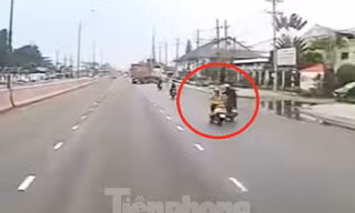 Truy đuổi tên cướp chạy xe với tốc độ ‘xé gió’